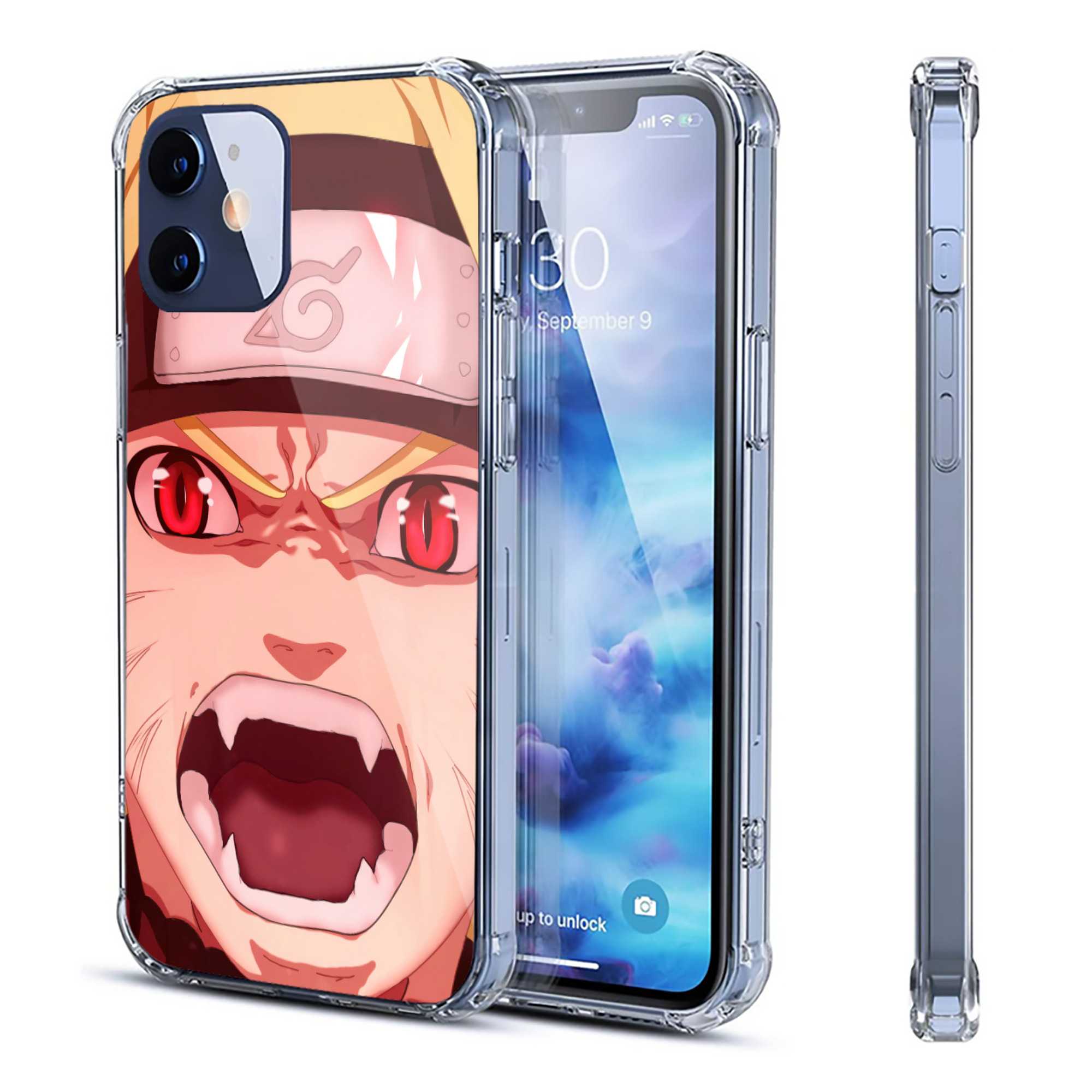 （画像用） NARUTO -ナルト- NARUTO -ナルト- 疾風伝 【iPhone 12シリーズ対応】透明スマホケース（クリアソフトケース）
